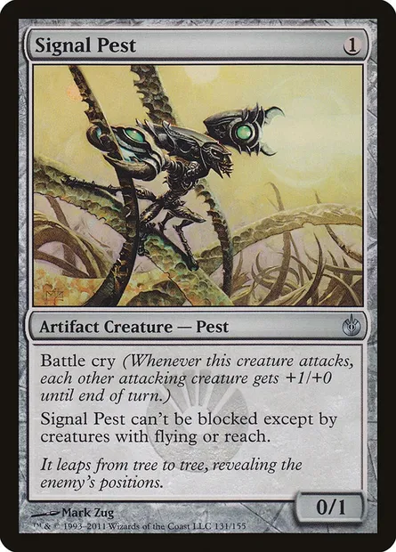 Signal Pest, Magic card MBS 131 — Mirrodin Besieged set