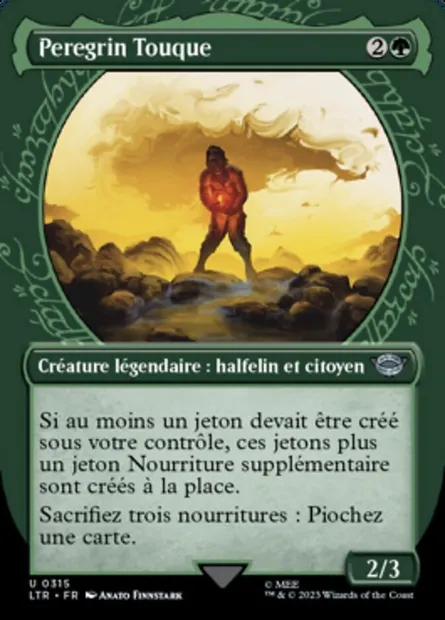 Peregrin Touque, carte Magic LTR 315 — extension Le Seigneur des Anneaux : chroniques de la Terre du Milieu