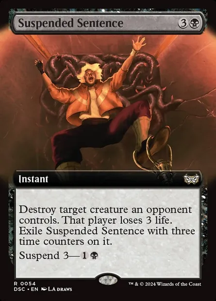 Suspended Sentence, Magic card DSC 54 — Duskmourn: House of Horror Commander set