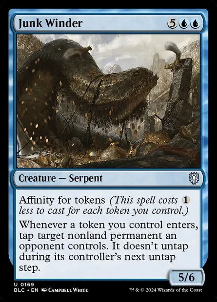 Junk Winder, Magic card BLC 169 — Bloomburrow Commander set