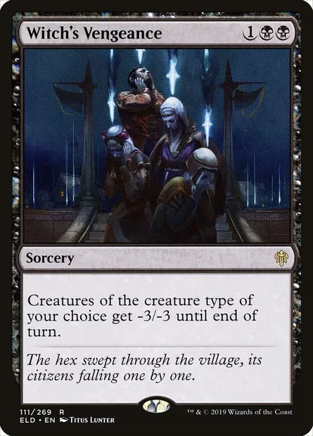 Witch's Vengeance, Magic card ELD 111 — Throne of Eldraine set
