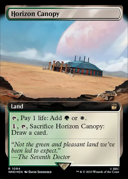 Horizon Canopy, Magic card WHO 1094 — Doctor Who set