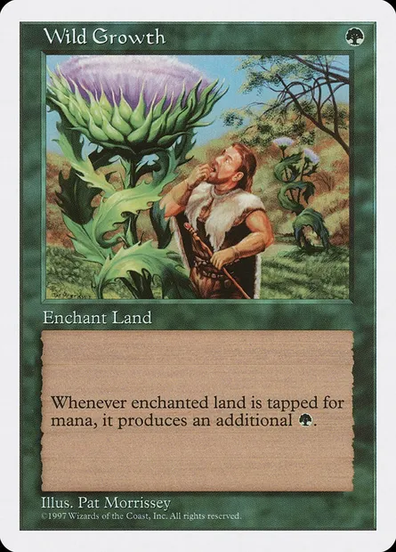 Wild Growth, Magic card 5ED 342 — Fifth Edition set