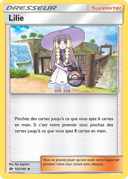 Lilie, carte Pokémon SUM 122 — extension Soleil et Lune