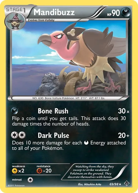 Mandibuzz, Pokémon card EPO 69 — Emerging Powers set
