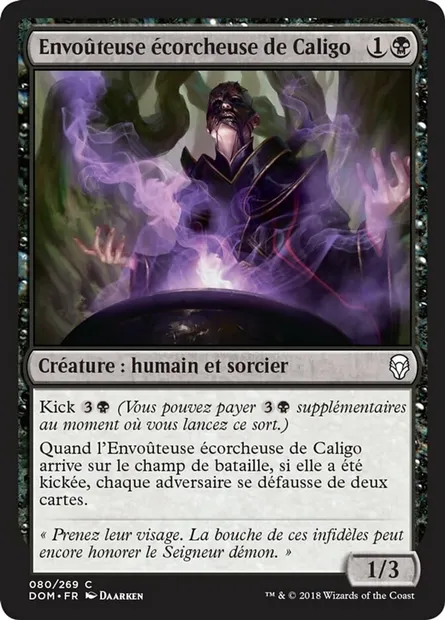 Envoûteuse écorcheuse de Caligo, carte Magic DOM 80 — extension Dominaria