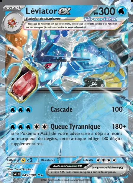 Léviator-ex, carte Pokémon SVI 045 — extension Écarlate et Violet