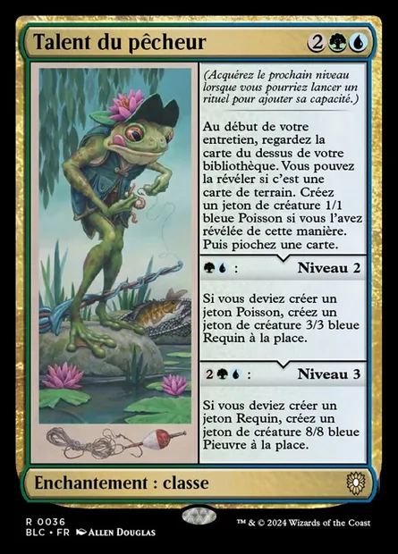 Talent du pêcheur, carte Magic BLC 36 — extension Bloomburrow Commander