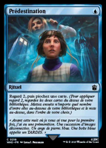 Prédestination, carte Magic WHO 218 — extension Doctor Who