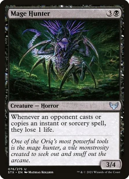Mage Hunter, Magic card STX 76 — Strixhaven: School of Mages set