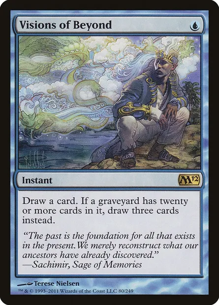 Visions of Beyond, Magic card M12 80 — Magic 2012 set