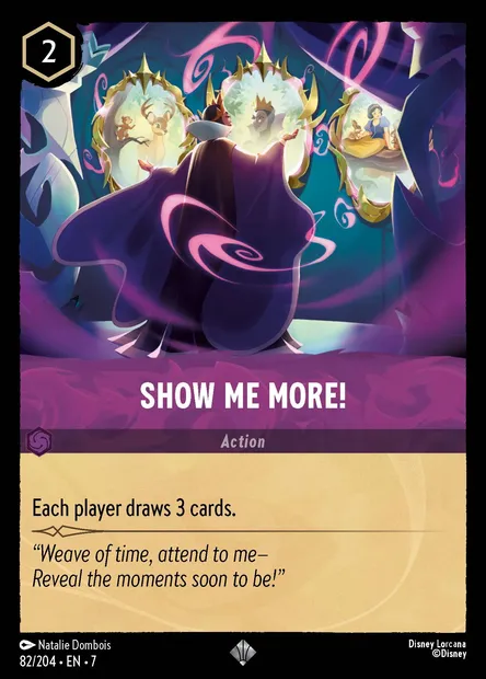 Show Me More!, Disney Lorcana card CH7-082 — Archazia's Island set