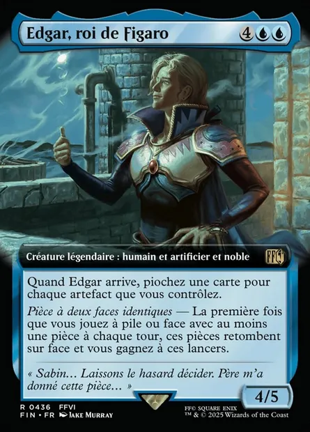 Edgar, roi de Figaro, carte Magic FIN 436 — extension Final Fantasy