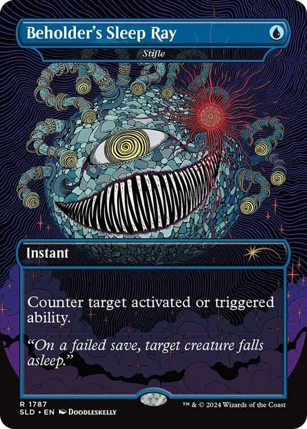 Asphyxie, carte Magic SLD 1787 — extension Secret Lair Drop