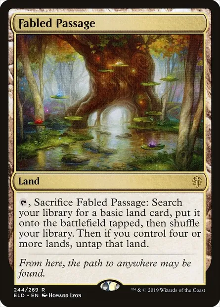 Fabled Passage, Magic card ELD 244 — Throne of Eldraine set