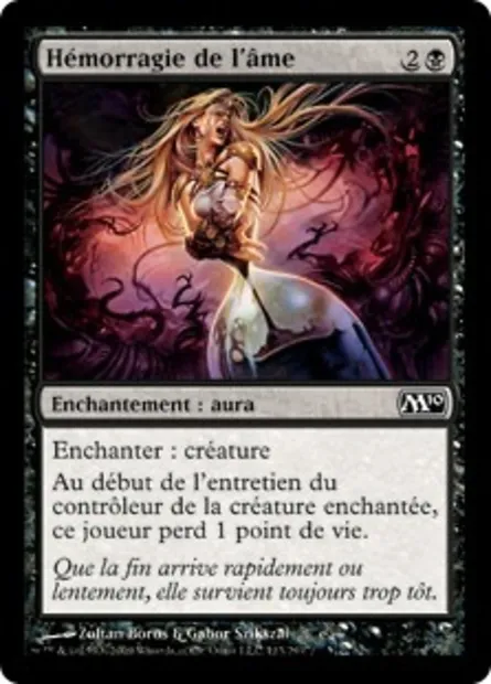 Hémorragie de l'âme, carte Magic M10 113 — extension Magic 2010