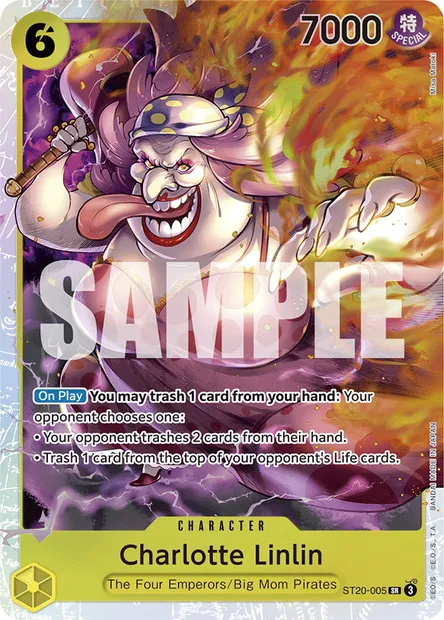 Charlotte Linlin, One Piece card ST20-005 — Yellow Charlotte Katakuri set