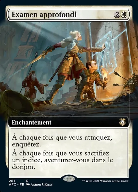 Examen approfondi, carte Magic AFC 281 — extension Forgotten Realms Commander