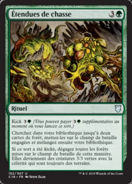 Étendues de chasse, carte Magic C18 152 — extension Commander 2018