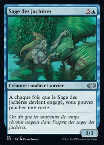 Sage des jachères, carte Magic J22 297 — extension Jumpstart 2022