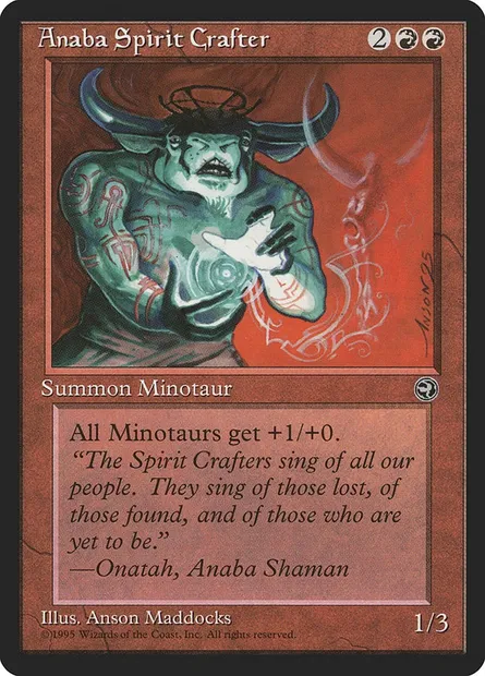 Anaba Spirit Crafter, Magic card HML 68 — Homelands set