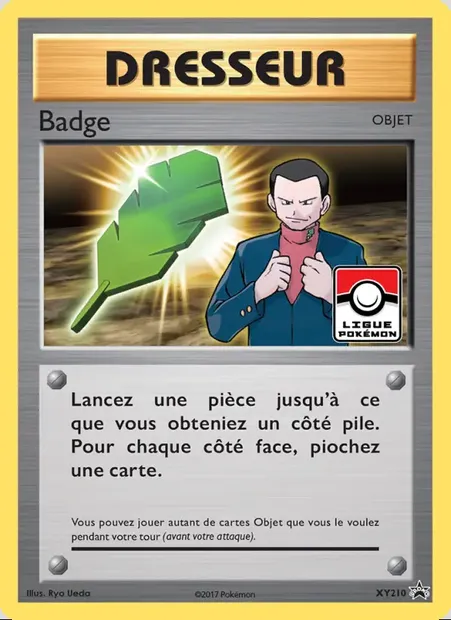 Badge, carte Pokémon XY 210 — extension Promo XY