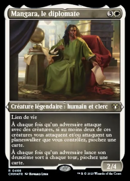 Mangara, le diplomate, carte Magic CMM 466 — extension Commander Masters