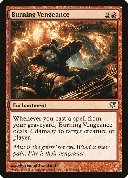 Burning Vengeance, Magic card ISD 133 — Innistrad set