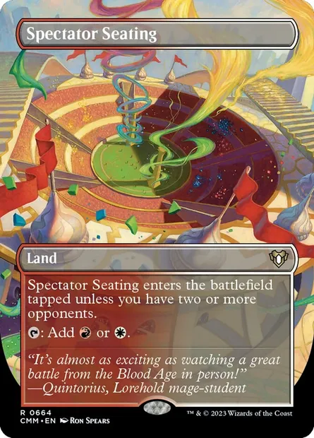 Spectator Seating, Magic card CMM 664 — Commander Masters set
