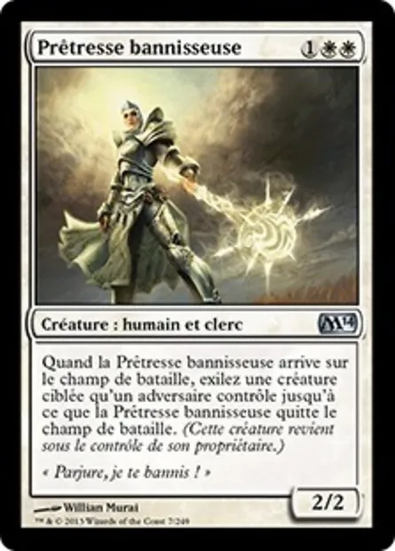 Prêtresse bannisseuse, carte Magic M14 7 — extension Magic 2014