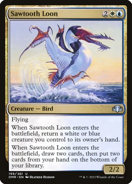 Sawtooth Loon, Magic card DMR 199 — Dominaria Remastered set