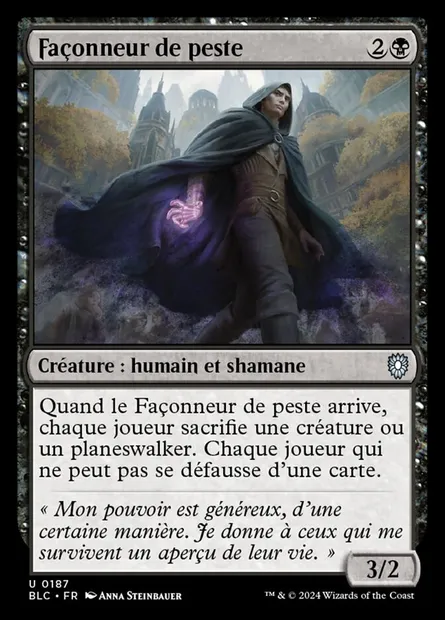 Façonneur de peste, carte Magic BLC 187 — extension Bloomburrow Commander