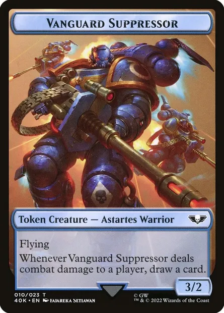 Suppressor Vanguard, carte Magic T40K 10 — extension Warhammer 40,000 Tokens