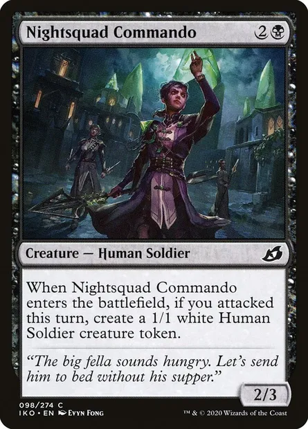 Nightsquad Commando, Magic card IKO 98 — Ikoria: Lair of Behemoths set