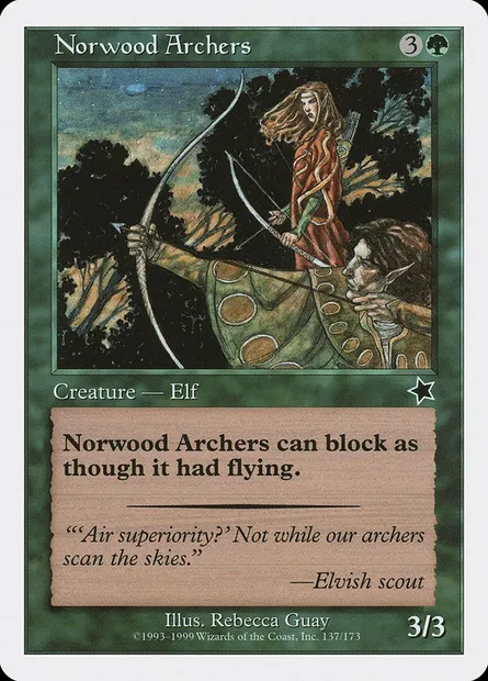 Archers de Norbois, carte Magic S99 137 — extension Starter 1999