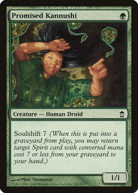 Kannushi promise, carte Magic SOK 141 — extension Libérateurs de Kamigawa