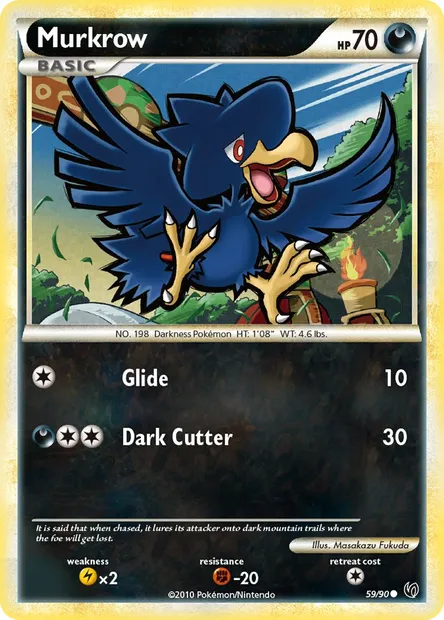 Murkrow, Pokémon card UD 59 — Undaunted set