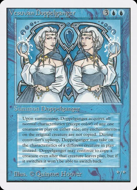 Vesuvan Doppelganger, Magic card 2ED 88 — Unlimited Edition set