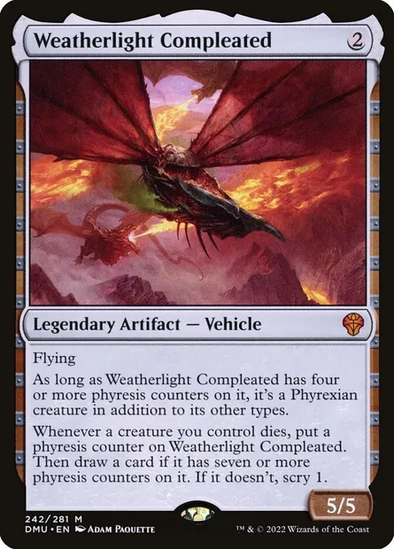 Weatherlight Compleated, Magic card DMU 242 — Dominaria United set