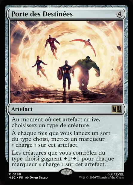Porte des Destinées, carte Magic MSC 198 — extension Marvel Super Heroes Commander