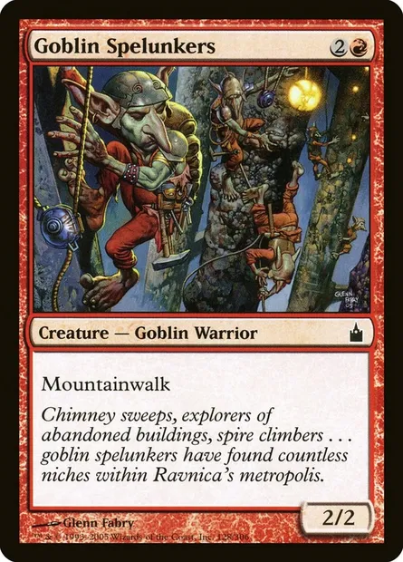 Goblin Spelunkers, Magic card RAV 128 — Ravnica: City of Guilds set
