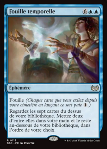 Fouille temporelle, carte Magic DSC 115 — extension Duskmourn: House of Horror Commander