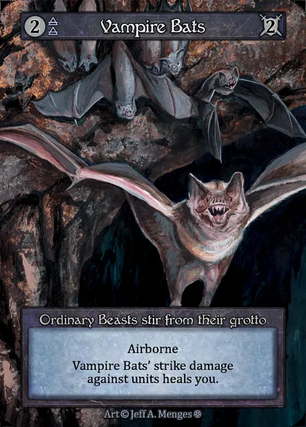 Vampire Bats, carte Sorcery GOT 193 — extension Gothic
