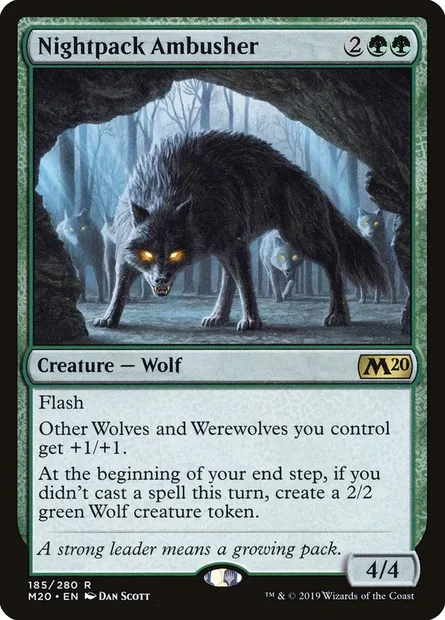 Nightpack Ambusher, Magic card M20 185 — Core Set 2020 set