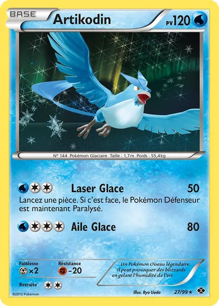 Artikodin, carte Pokémon NXD 27 — extension Destinées Futures