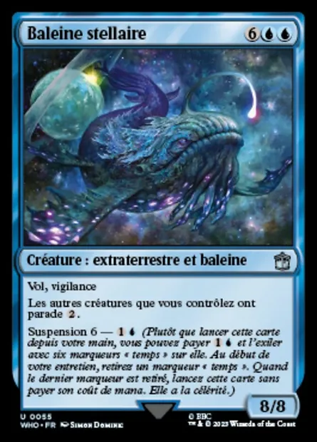 Baleine stellaire, carte Magic WHO 55 — extension Doctor Who