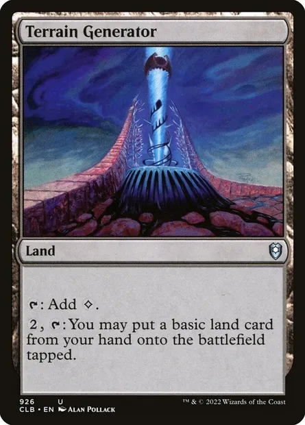 Terrain Generator, Magic card CLB 926 — Commander Legends: Battle for Baldur's Gate set