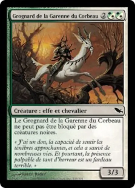 Grognard de la Garenne du Corbeau, carte Magic SHM 235 — extension Sombrelande