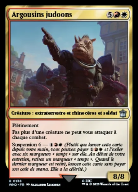 Argousins judoons, carte Magic WHO 138 — extension Doctor Who