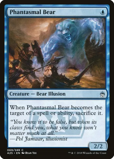 Phantasmal Bear, Magic card A25 69 — Masters 25 set